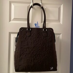 Vera Bradley large tote in chocolate brown